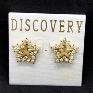 Discovery crystal rhinestone star earrings 🌟